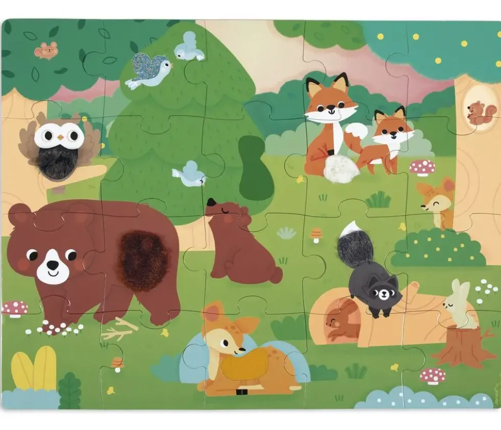 PUZZLE TACTILE FORET