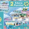 PUZZLE 2X100PIECES BARCO INSIDE/OUTSIDE