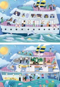 PUZZLE 2X100PIECES BARCO INSIDE/OUTSIDE