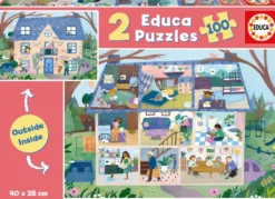 PUZZLE 2X100 PIECES CASA INSIDE/OUTSIDE