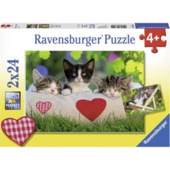 PUZZLE 2X24 PIECES CHATONS REPOS