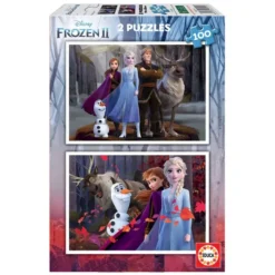 PUZZLE 2X100 PIECES REINE DES NEIGES 2