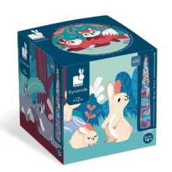 PYRAMIDE RONDE LES ANIMAUX DE LA FORÊT - EN CARTON