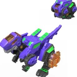 QUANTUM HEROES DINOSTER - FIGURINE DINOCUBE ET BOITE DE RANGEMENT