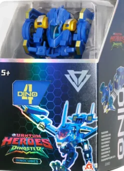 QUANTUM HEROES DINOSTER - FIGURINE DINOCUBE ET BOITE DE RANGEMENT