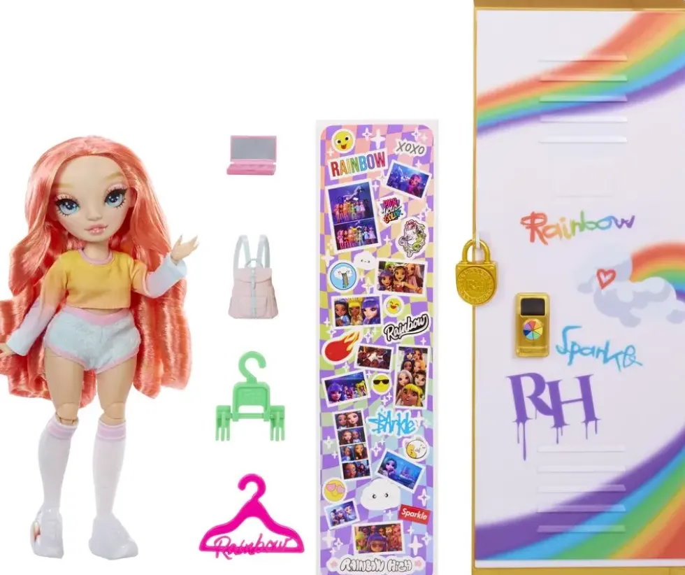 RAINBOW HIGH - COFFRET POUPEE ET CASIER PINKLY PAIGE