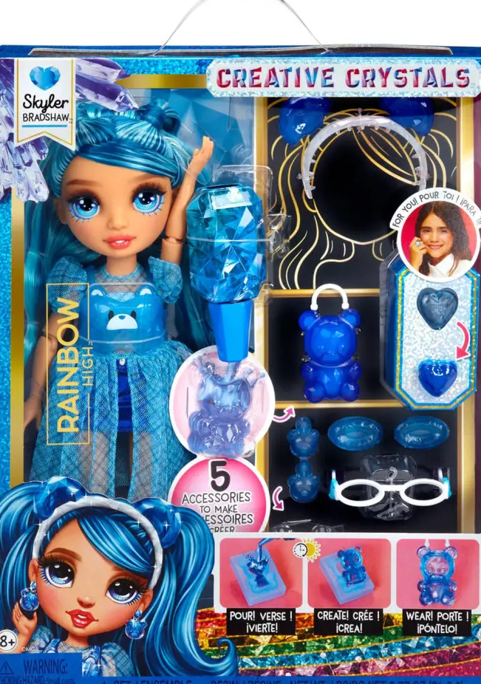 RAINBOW HIGH CRISTAL - POUPEE MANNEQUIN 27 CM - SKYLER