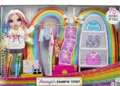 RAINBOW HIGH - GARDE-ROBE ARC-EN-CIEL AVEC POUPEE MANNEQUIN - AMAYA