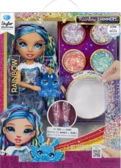 RAINBOW HIGH SHIMMERS - POUPEE MANNEQUIN AVEC SLIME - SKYLER 27 CM
