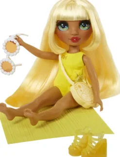 RAINBOW HIGH SWIM ET STYLE POUPEE MANNEQUIN 27CM - SUNNY JAUNE