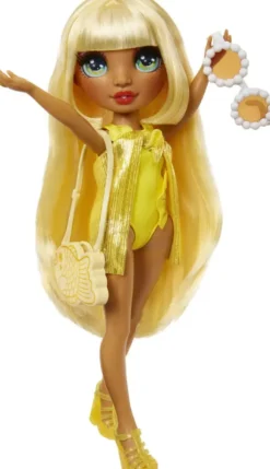 RAINBOW HIGH SWIM ET STYLE POUPEE MANNEQUIN 27CM - SUNNY JAUNE