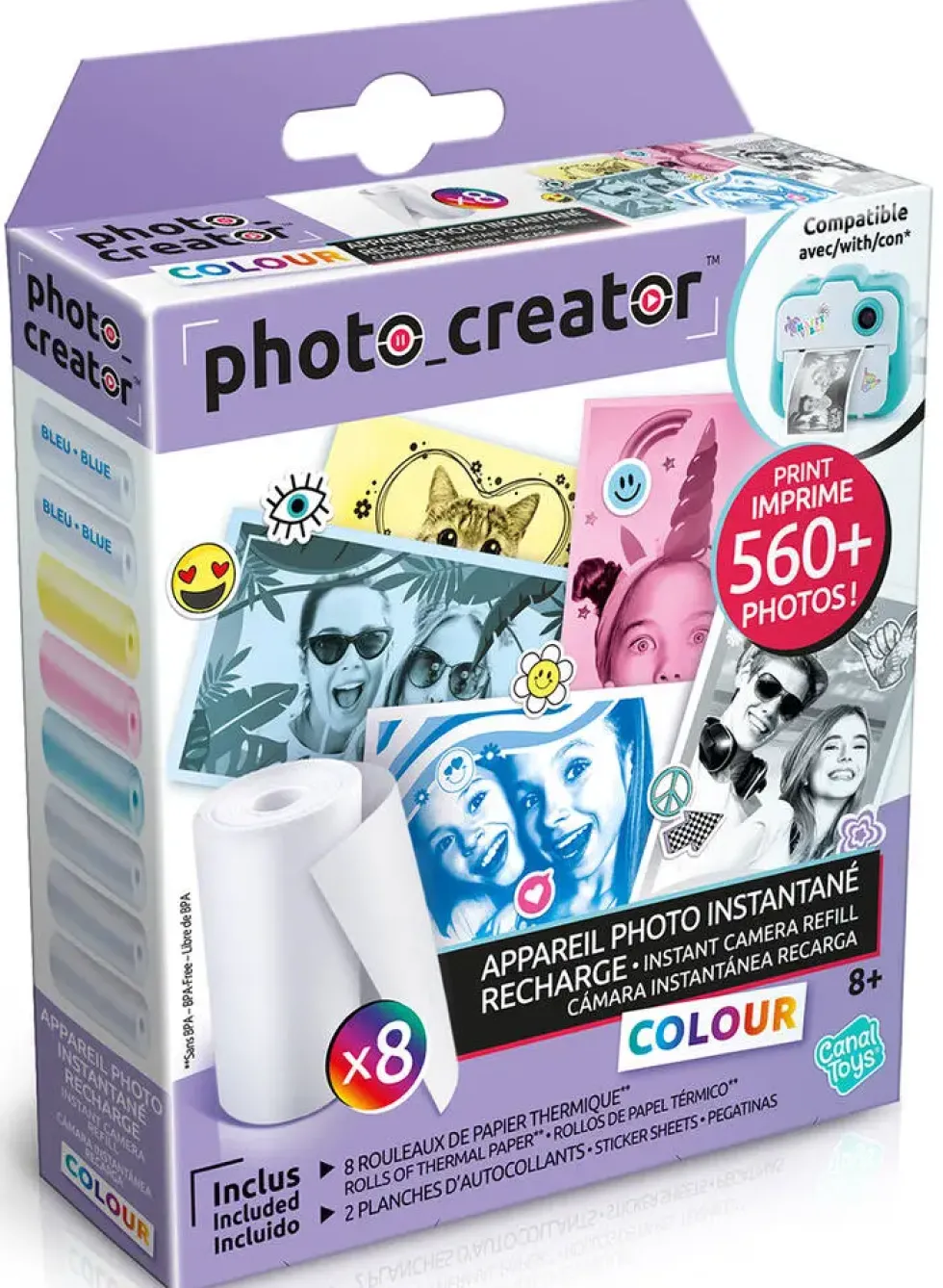 RECHARGE PHOTO CREATOR COLOUR AVEC PAPIERS SPECIAUX