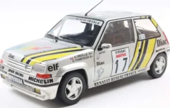 1/18 RENAULT 5 GT TURBO MK2 SILVER #17 A.OREILLE TOUR DE CORSE 1989