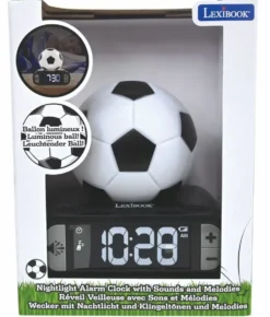 REVEIL DIGITAL AVEC VEILLEUSE BALLON DE FOOT ET EFFETS SONORES