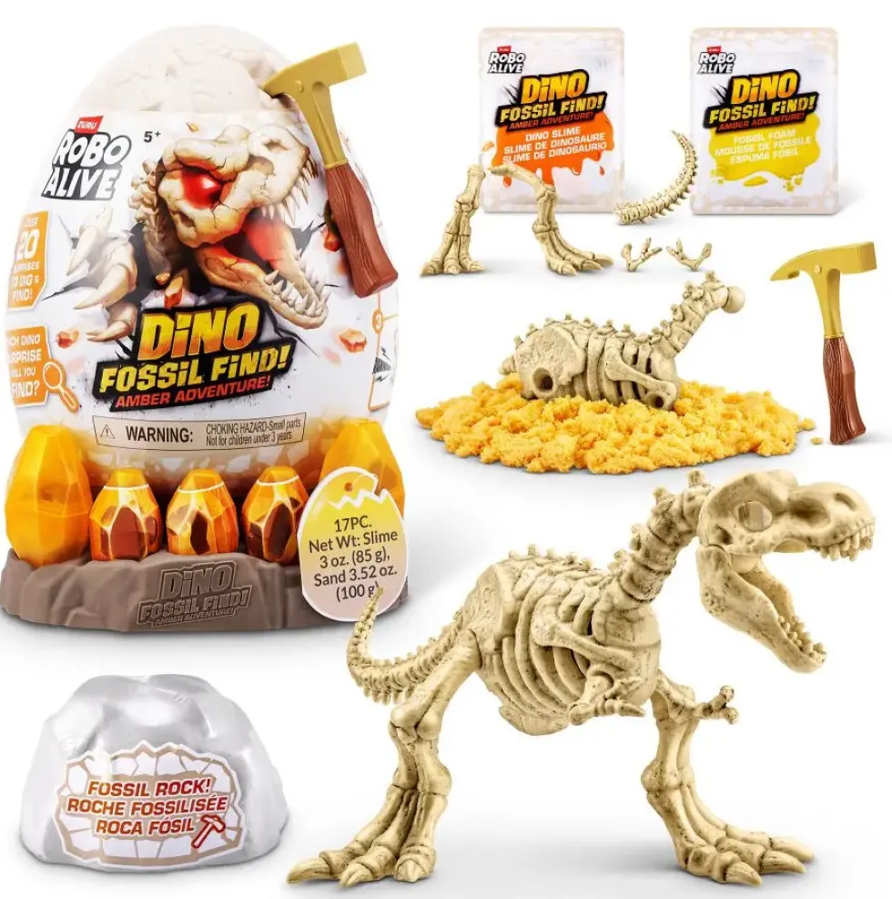 ROBO ALIVE- DINO FOSSIL FIND - AMBER ADVENTURE