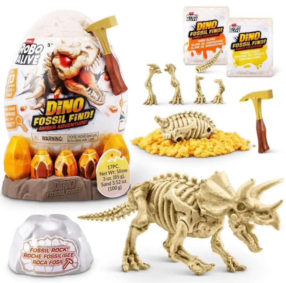 ROBO ALIVE- DINO FOSSIL FIND - AMBER ADVENTURE