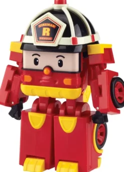 ROBOCAR POLI - VEHICULE TRANSFORMABLE 2 EN 1 - ROY LE POMPIER