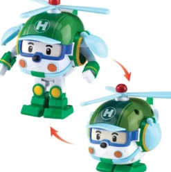 ROBOCAR POLI - VEHICULE TRANSFORMABLE 2 EN 1 - HELI L'HELICO