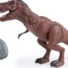 ROBOT DINOSAURE T-REX - SONORE ET LUMINEUX - COMMANDE INFRAROUGE - GRIS - 25 CM