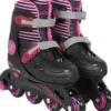ROLLERS EN LIGNE AJUSTABLES TAILLE 33-36 ROSE