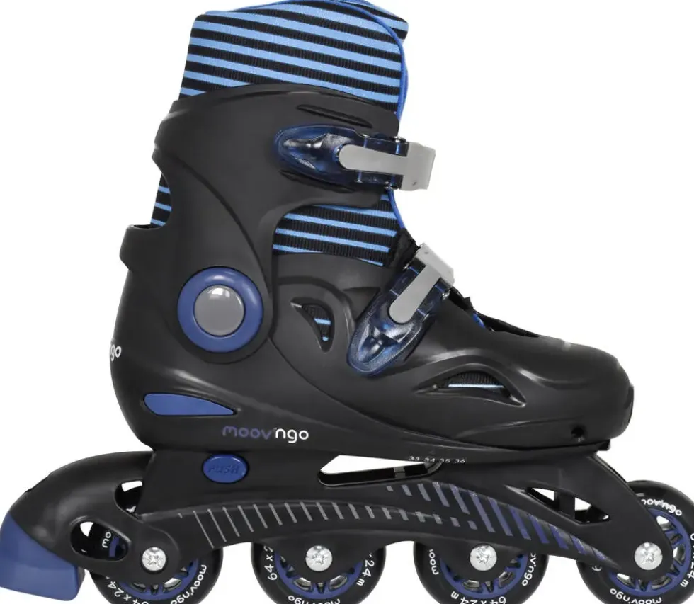 ROLLERS EN LIGNE AJUSTABLES TAILLE 33-36 BLEU
