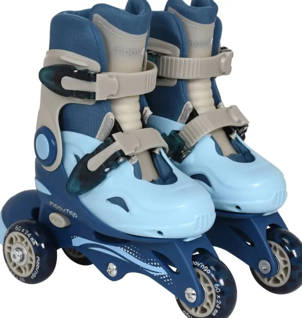 ROLLERS EVOLUTIFS 3 ROUES TAILLE27-30 BLEU