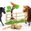 ROYAL BREEDS - COFFRET DEUX CHEVAUX NOIR ET BEIGE