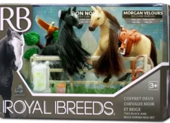 ROYAL BREEDS - COFFRET DEUX CHEVAUX NOIR ET BEIGE