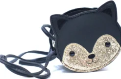 SAC BANDOULIERE CHATON PAILLETE
