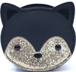 SAC BANDOULIERE CHATON PAILLETE