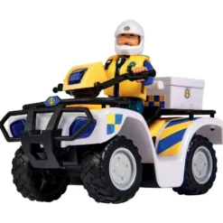 SAM LE POMPIER - QUAD POLICE - 1 FIGURINE MALCOM