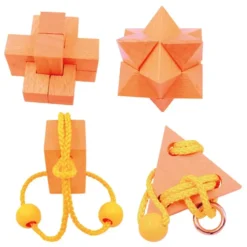 SET DE 4 CASSE-TETES BOIS EXPERT