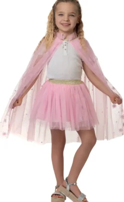SET DEGUISEMENT CAPE ET TUTU ROSE - TAILLE UNIQUE
