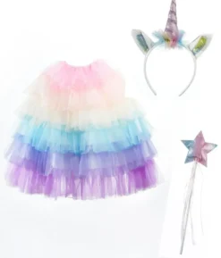 SET DEGUISEMENT CAPE LICORNE ET ACCESSOIRES