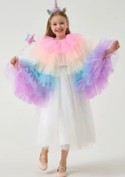 SET DEGUISEMENT CAPE LICORNE ET ACCESSOIRES