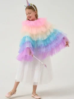 SET DEGUISEMENT CAPE LICORNE ET ACCESSOIRES