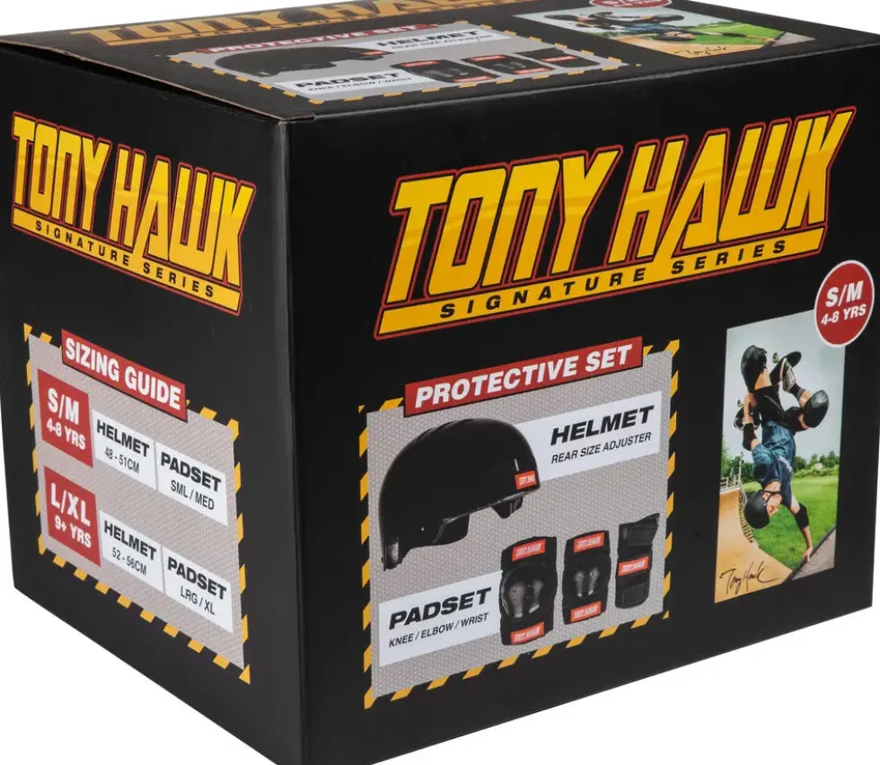 SET DE PROTECTIONS ET CASQUE TONY HAWK - 9+ ANS