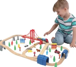 SET DE TRAIN 70 PIECES EN BOIS