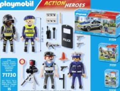 SET METIERS DE LA POLICE : 4 POLICIERS - 71730