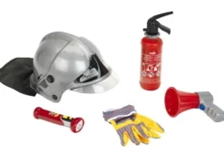 SET POMPIER AVEC CASQUE 5 PIECES