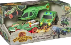 SET 3 VEHICULES DINOSAURES