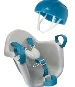 SIEGE DE VELO AVEC CASQUE POUR POUPEE