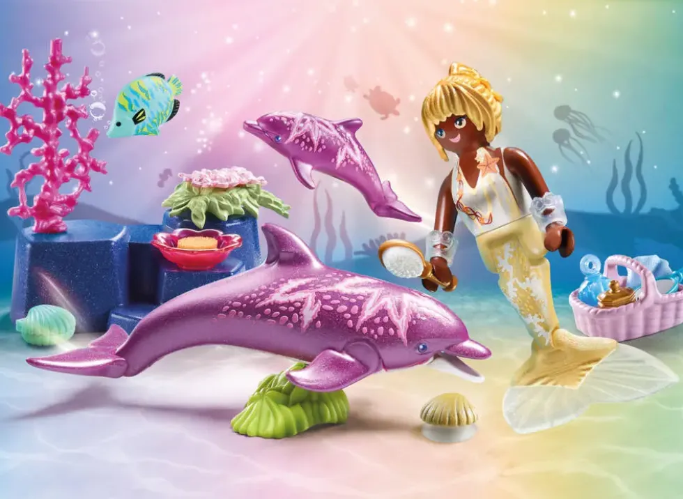 SIRENE AVEC DAUPHINS - 71501