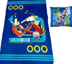 SONIC - BUNDLE COUSSIN 35 X 35 ET PLAID 100 X 140 CM