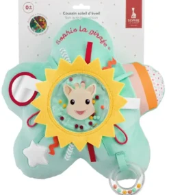 SOPHIE LA GIRAFE COUSSIN D'EVEIL SOLEIL