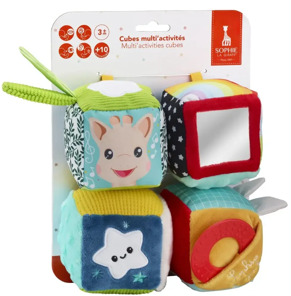 SOPHIE LA GIRAFE - 4 CUBES MULTI'ACTIVITES