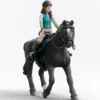 SPECIAL -FIGURINE CAVALIERE LISA ET STORM