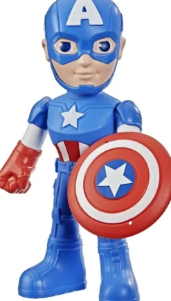 SPIDEY ET SES AMIS EXTRANSFORMERS ORDINIRES - FIGURINE GEANTE CAPTAIN AMERICA 23 CM