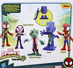 SPIDEY ET SES AMIS EXTRAORDINAIRES - SET FIGURINES HEROS DINOSAURES ET LIZARD