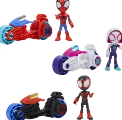 SPIDEY ET SES AMIS EXTRAORDINAIRES - FIGURINE 10 CM AVEC MOTO